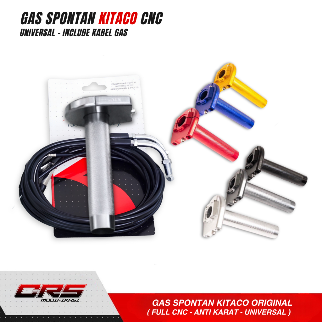 GAS SPONTAN KTC KITACO 2 KABEL GAS SPONTAN R15 VIXION CB150 CBR R25 VARIO BEAT SCOOPY