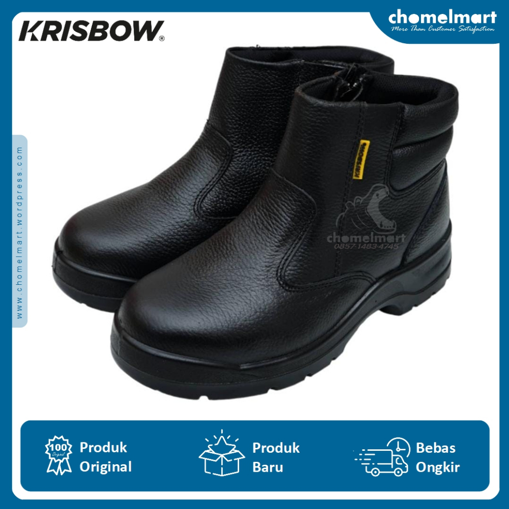 Krisbow Gladiator Sepatu Pengaman – Hitam