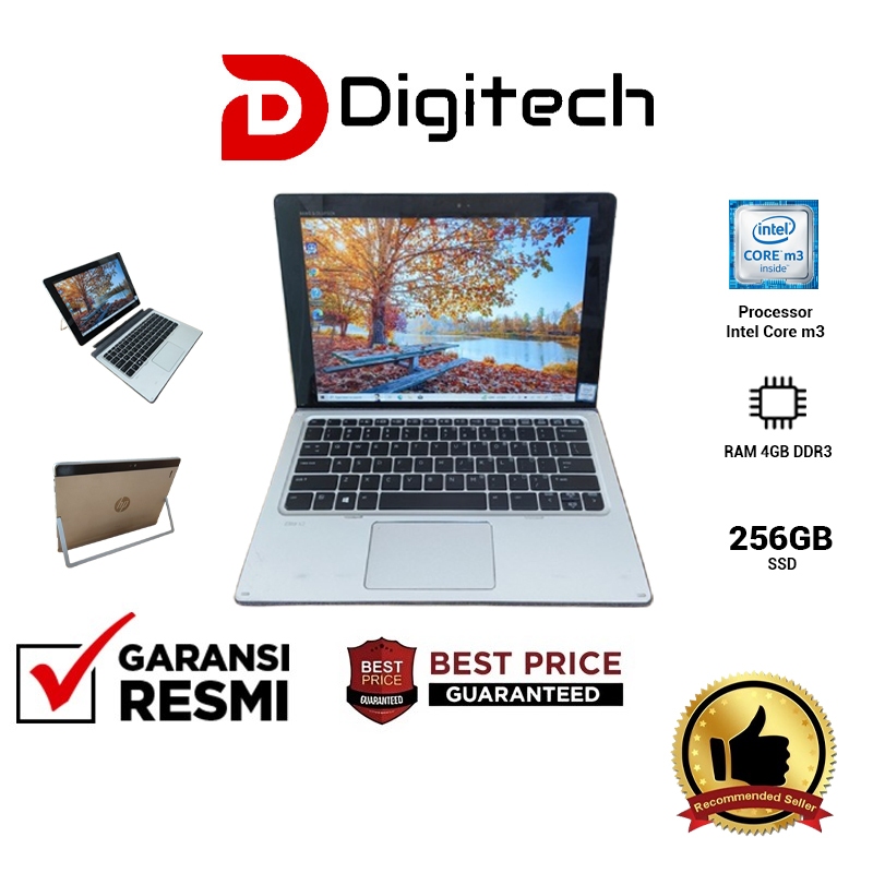 Laptop 2in1 HP Elite x2 1012 G1 Intel Core m3 RAM 4GB SSD 256GB Non Touchscreen
