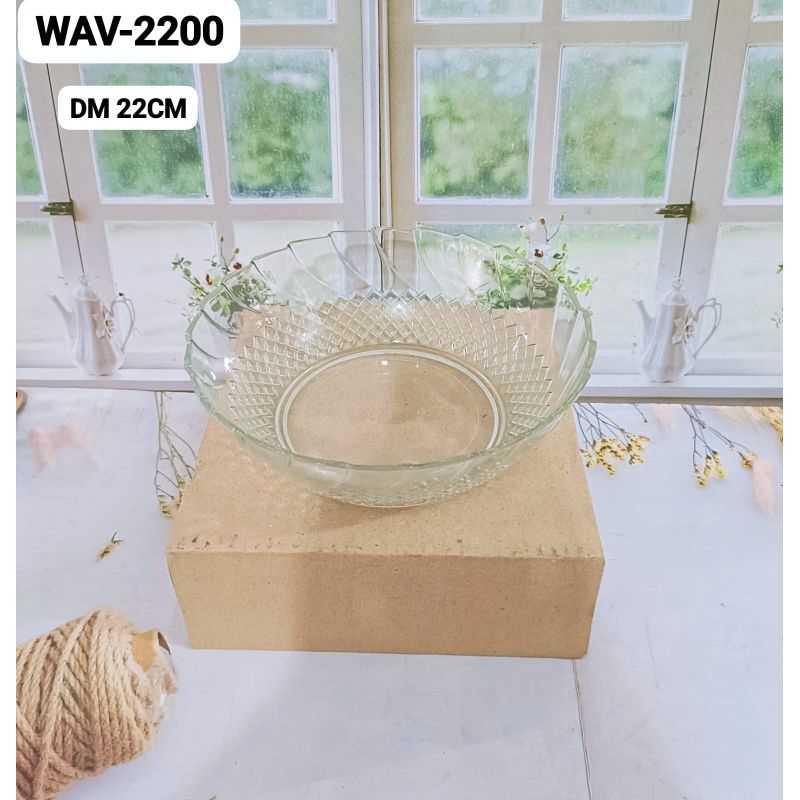 MANGKOK KACA WAV-2200 DM 22CM