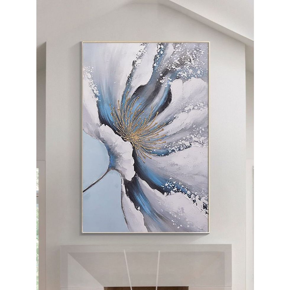 lukisan bunga/lukisan minimalis/lukisan kanvas/lukisan dinding/hiasan rumah/lukisan kanvas/lukisan d