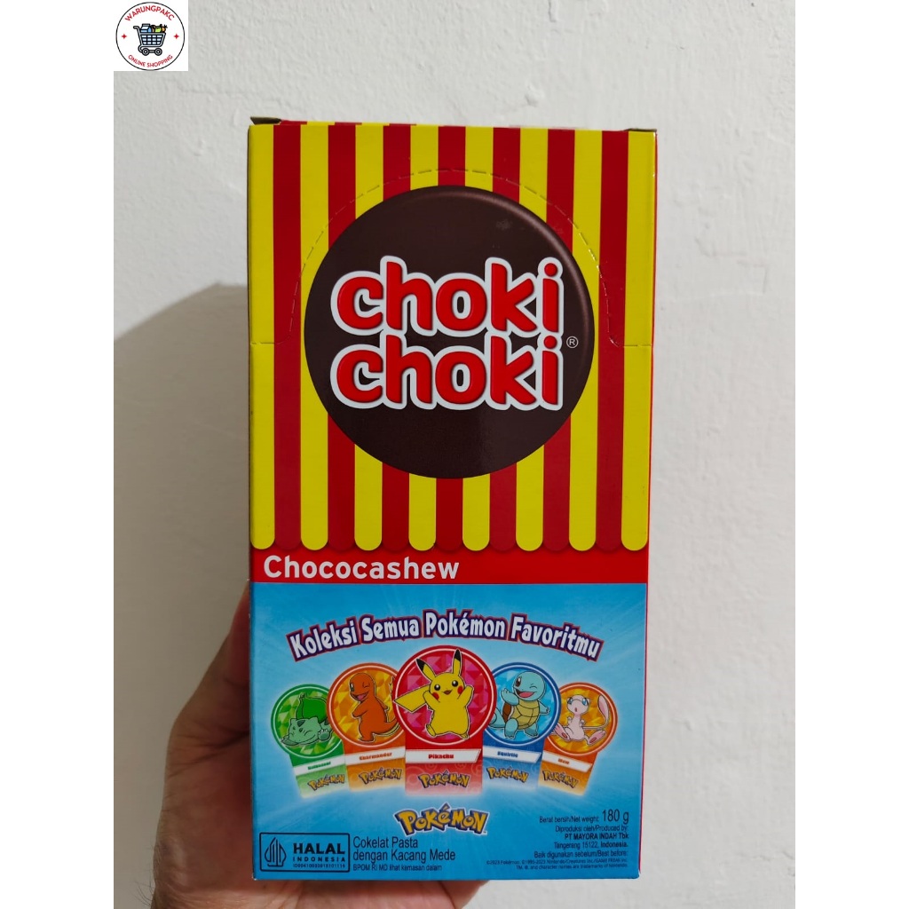 

Choki Choki Choco Cashew 1box isi 20pcs edisi Pokemon