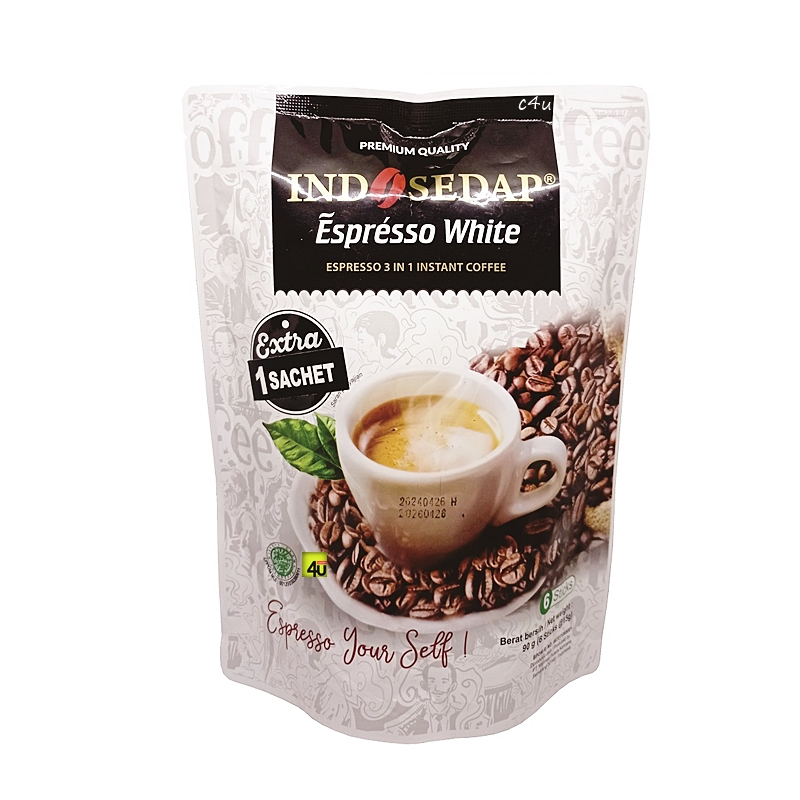 

Indo Sedap - Espresso White Kopi Instan - Isi 6 sachet