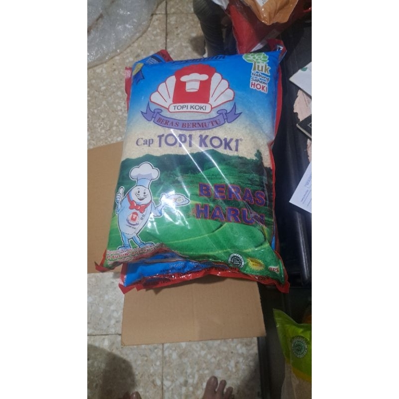 Beras Topi Koki Pandan Wangi 5 Kg / Beras Topi Koki Harum 5kg