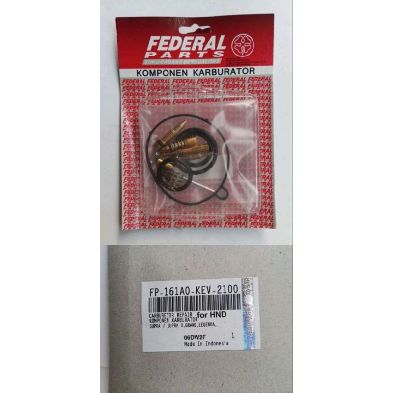 Federal part repair kit karburator motor supra/x grand
