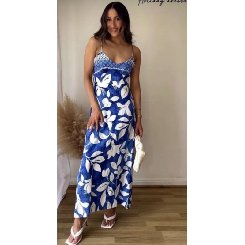jastip Zara original Maxi dress