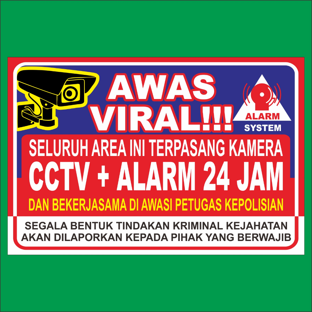 

STIKER CCTV AWAS VIRAL DESIGN TERBARU