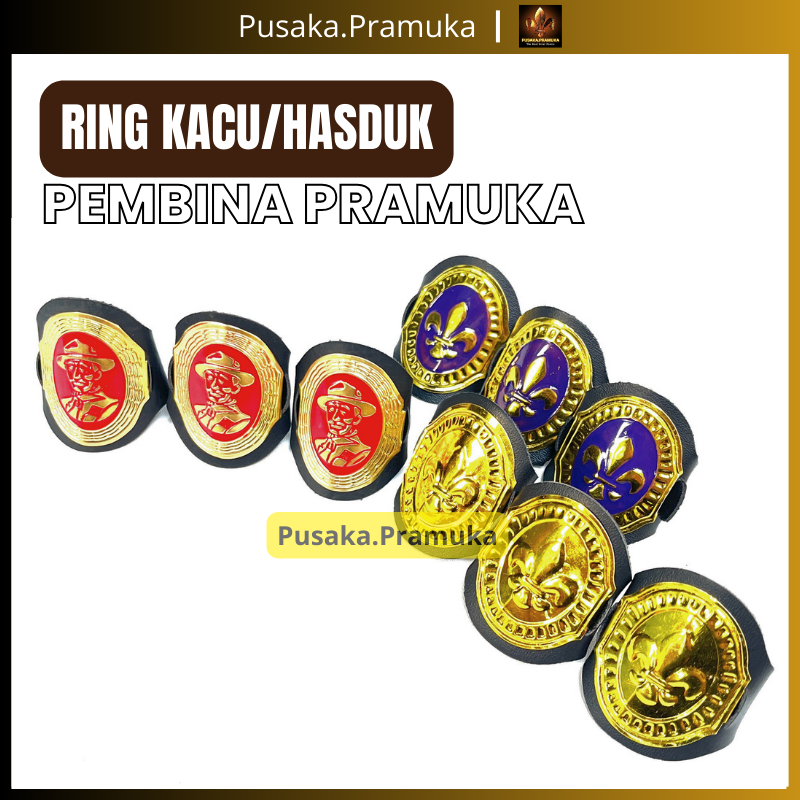 Ring Hasduk Kacu Dasi Pramuka Untuk Pembina Siaga, Penggalang, dan Penegak