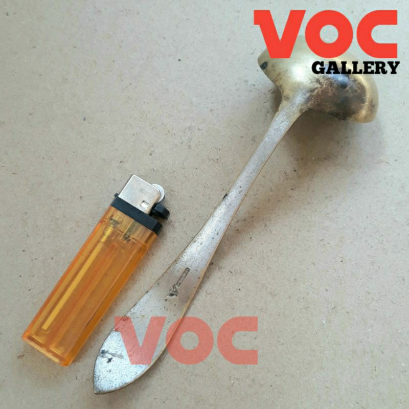 Centong Sendok Sayur Mengandung Nickel Silver Nikel Perak Alat Dapur Rare Jadul Antik Antique Vintag