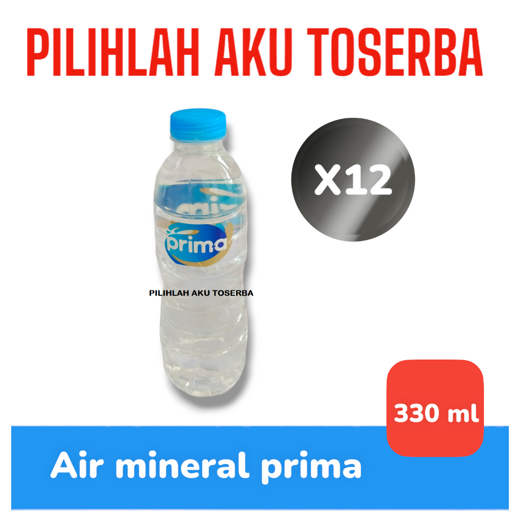 

Air Mineral Prima Prim-A Botol Mini Pet 330 ml - ( HARGA 12 botol )