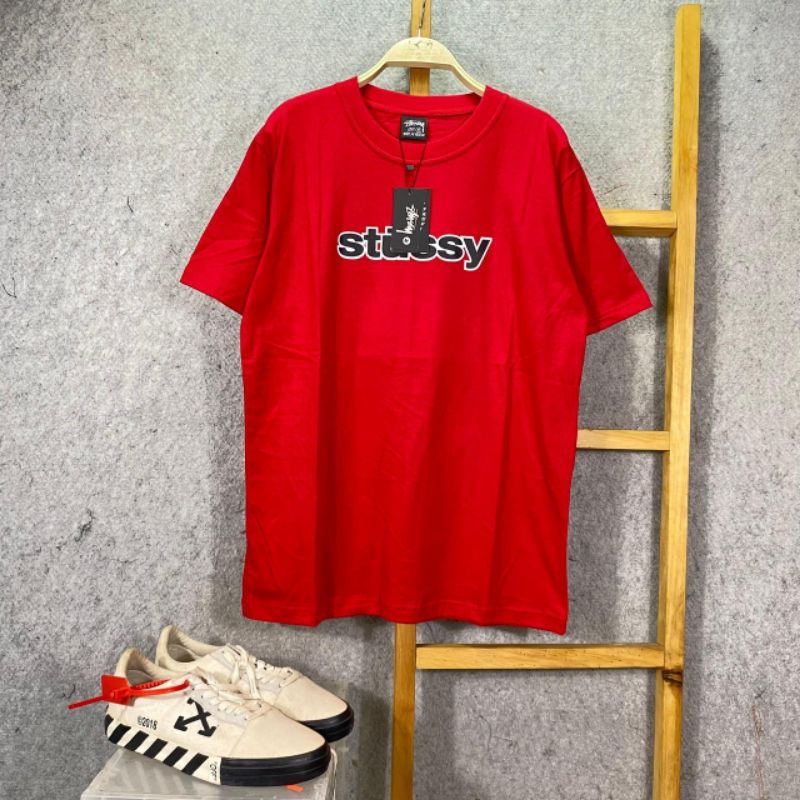 KAOS AWSM STUSSY RED FULL TAG LABEL