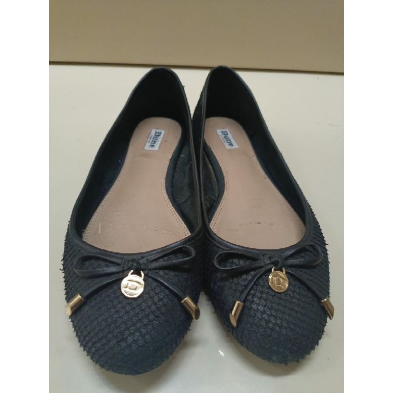 Preloved Dune London Balerinas black | sepatu balet Dune London