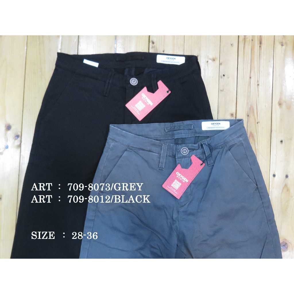 CELANA KATUN/CHINO  PANJANG PRIA MEREK OXYGEN PRICE Rp 558.900