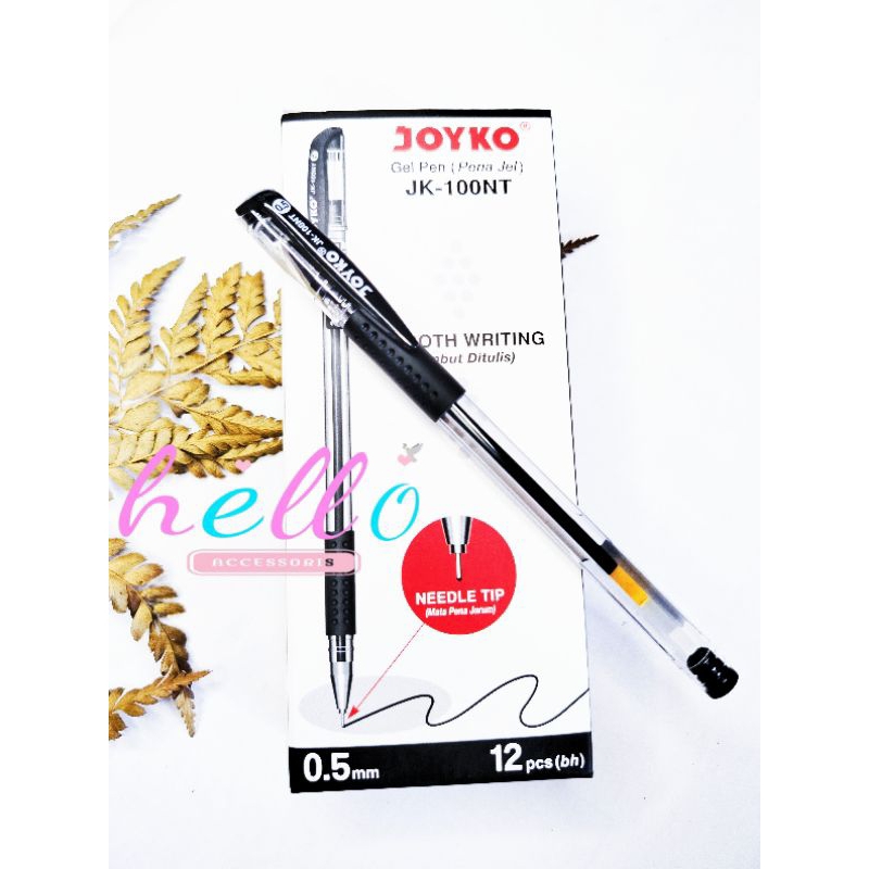 

Pulpen Gel Joyko Hitam Murah Tahan Air Jk-100