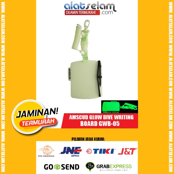

Amscud Glow Dive Writing Board Gwb-05 / Papan Tulis Diving / Papan Tulis Dalam Air / Papan tulis Menyala dalam gelap / Papan Tulis Glow In the Dark