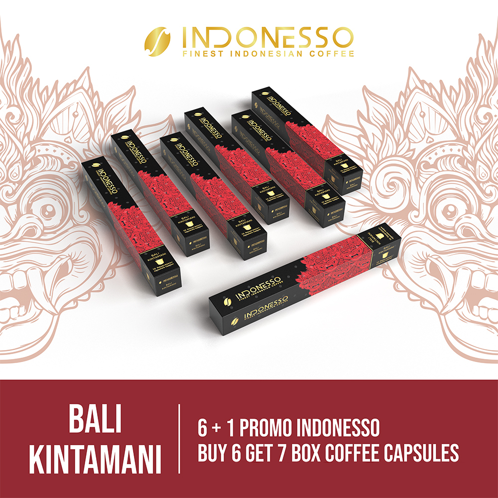 

INDONESSO PROMO 6+1 Bali Kintamani Specialty Coffee Capsules Compatible with Nespresso Machines / Kapsul Kopi