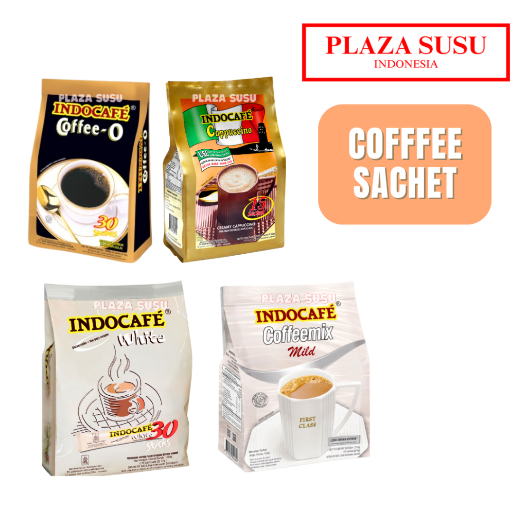 

INDOCAFE COFFEEMIX POUCH SACHET COFFEE-O MILD WHITE CAPPUCCINO MINUMAN KOPI