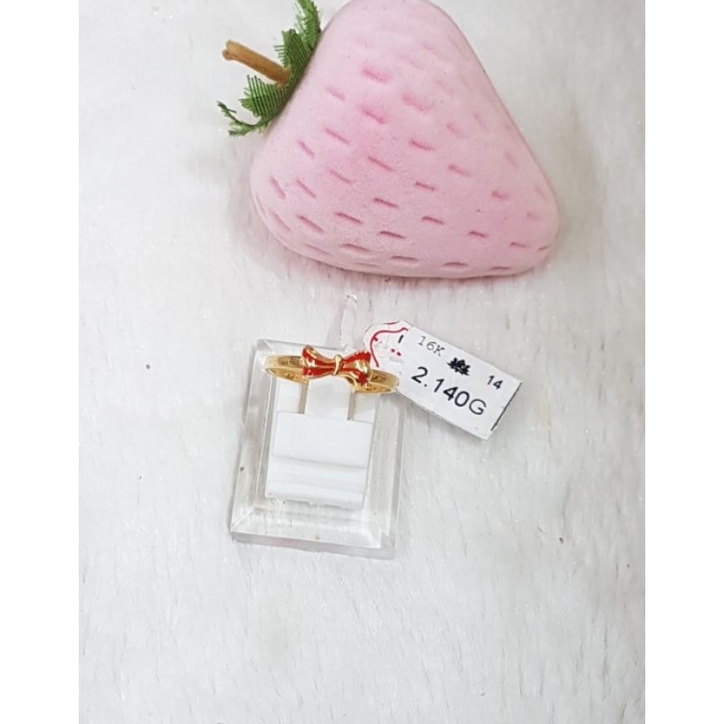 Cincin emas 70 pita merah