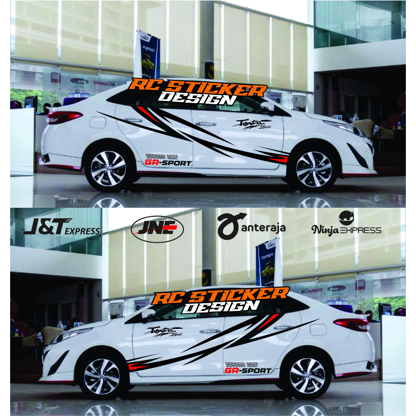 V11 stiker sticker mobil stiker toyota vios stiker body mobil vios stiker list variasi toyota vios