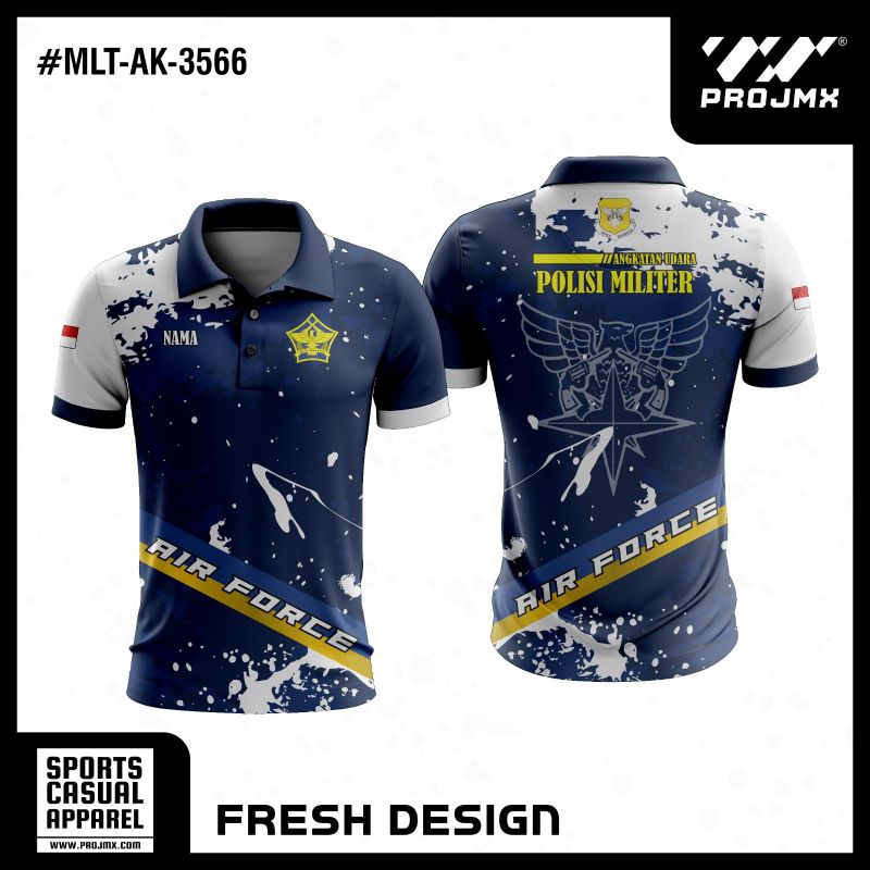 PROJMX - KAOS JERSEY FULL PRINTING POLISI MILITER (BISA CUSTOM)