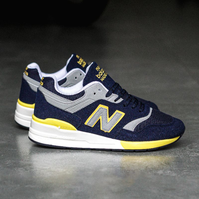 SEPATU NB 997 NAVY GREY YELLOW