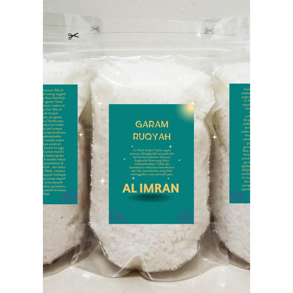 

Garam Rukyah Al Imran 500 Gr Penangkal Sihir Kebangkrutan, teraphi 100% Asli