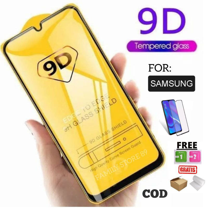TEMPERED GLASS FULL 9D SAMSUNG A01 A01 CORE A2 CORE A03 A03 CORE A02S A04 A04E A04S A05 A05S A11 A12