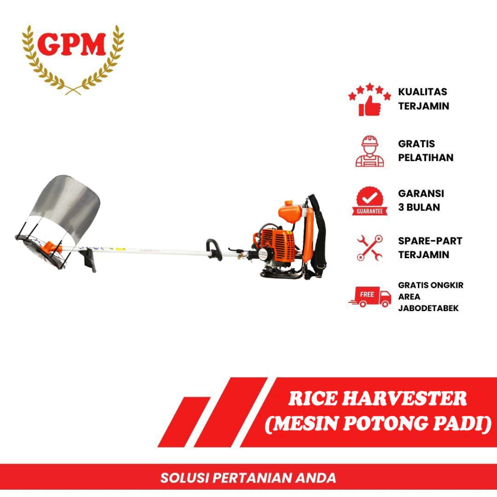 Mesin Pemotong Potong Padi / Paddy Harvester Reaper