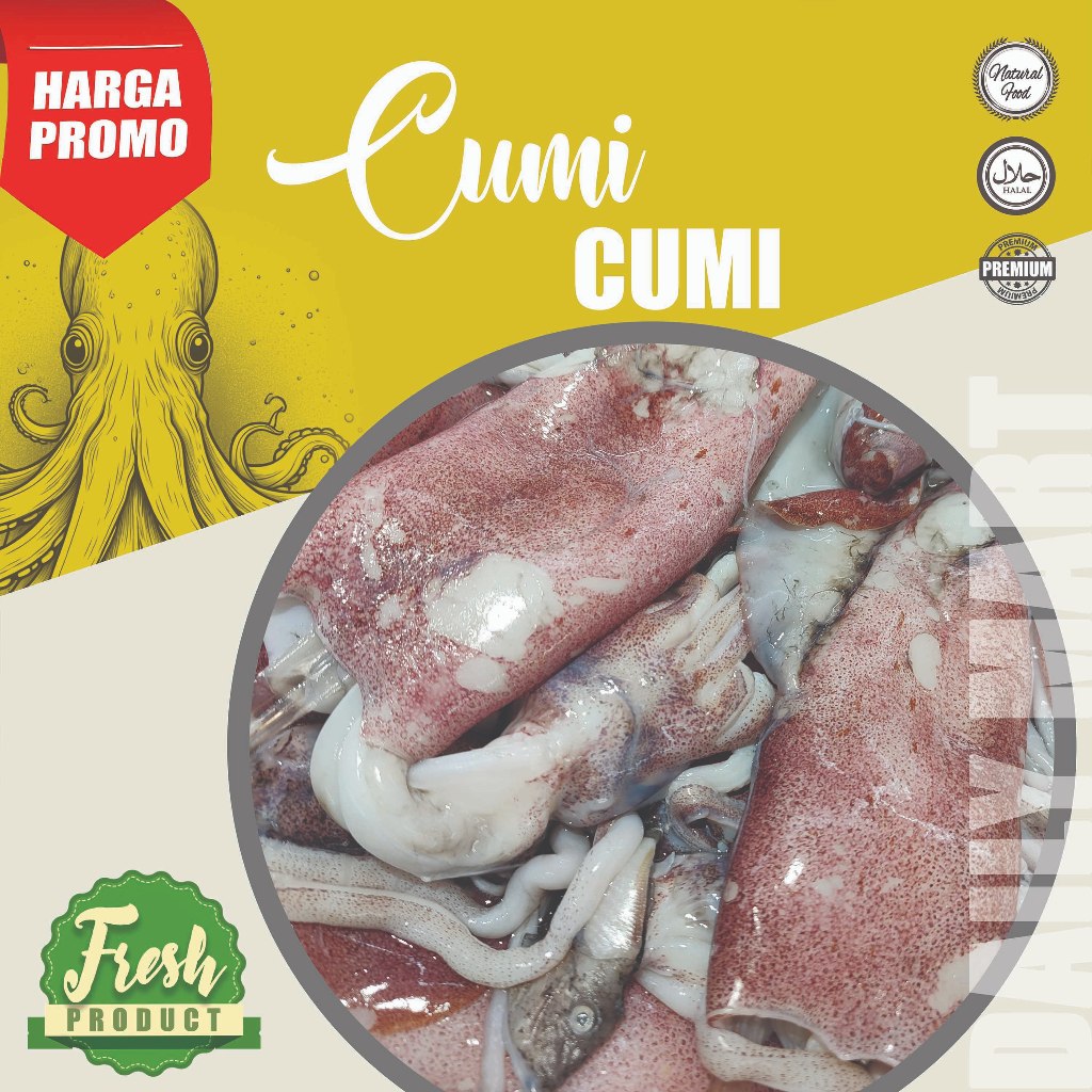 

Cumi 250 GR (FRESH/SEGAR)