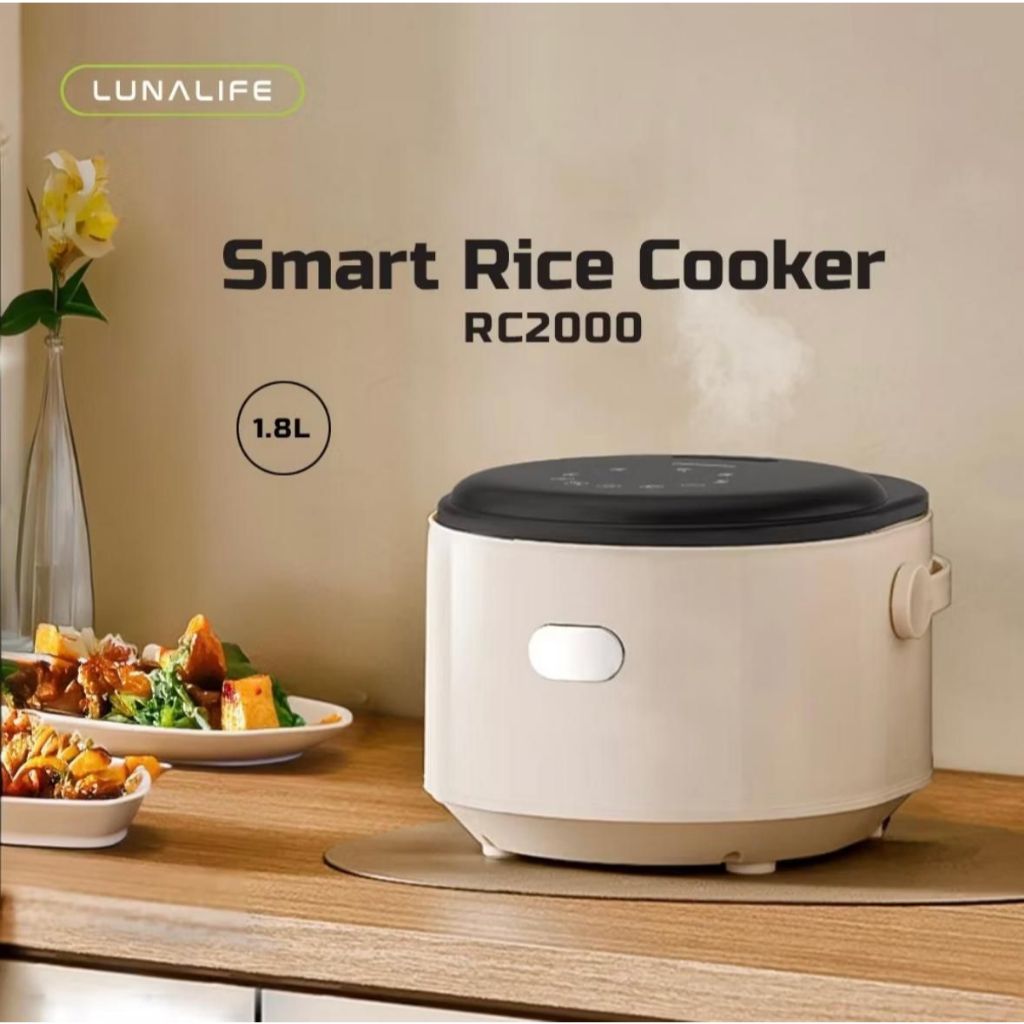 LUNA LIFE RC2000 Magicom Mini Smart Digital RiceCooker Portable 1.8L 200 Watt Listrik Travel Version