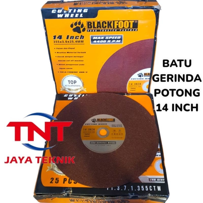 BLACKFOOT BATU GERINDA POTONG BESI 14 INCH / MATA GERINDA GURINDA POTONG BESI 14" BLACKFOOT