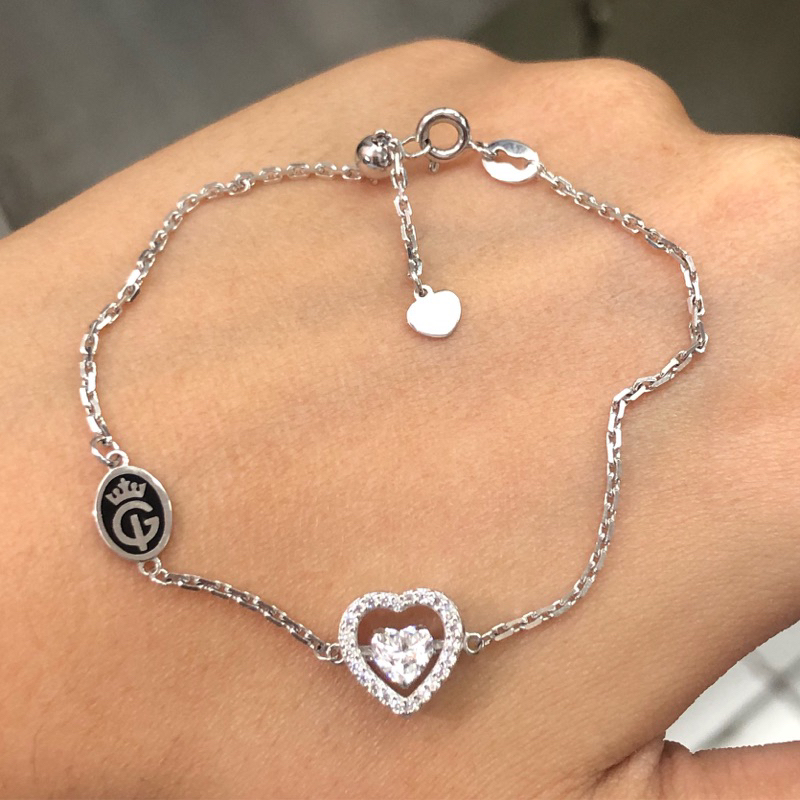 BW12- GELANG SERUT IGUN LOVE PUTIH 2.72GR KADAR 375 PANJANG MAX 19CM