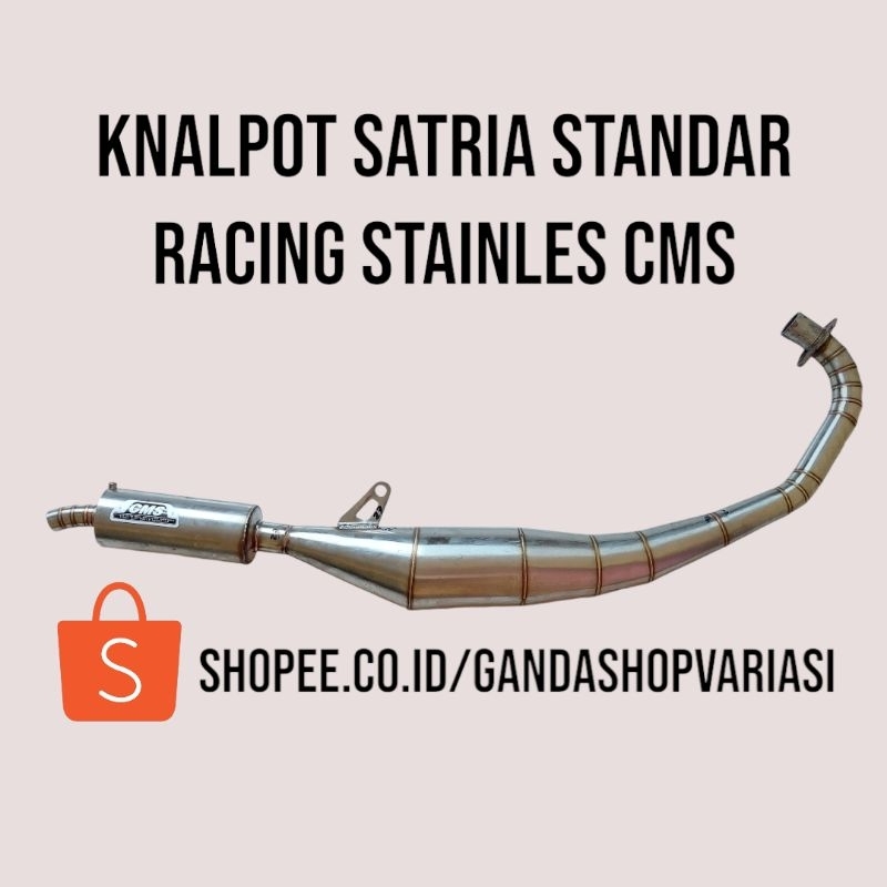 Knalpot satria 2 tak standar racing stainles CMS (BISA COD)