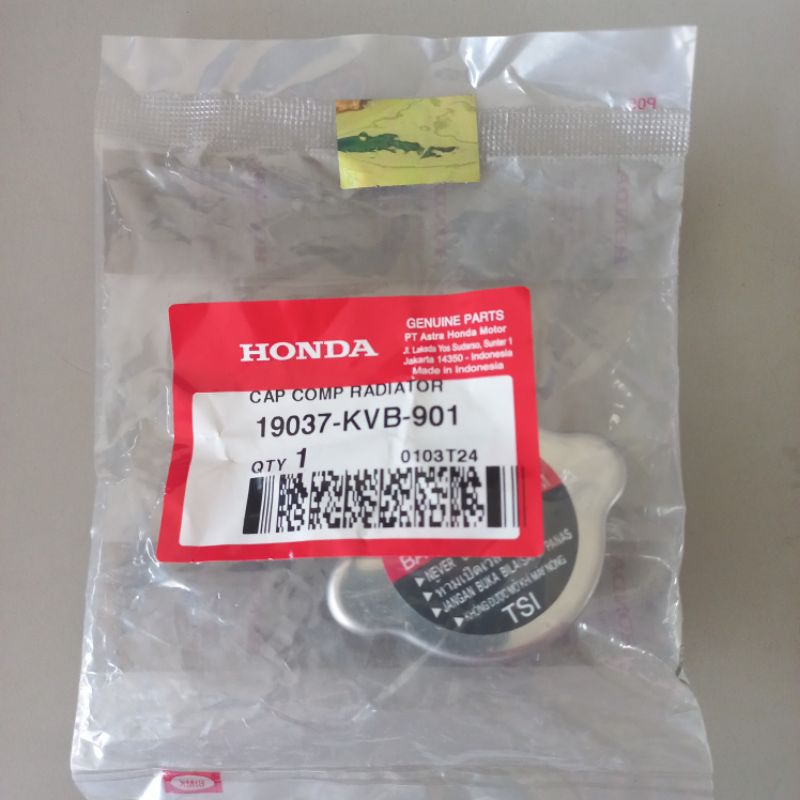 CAP COMP RADIATOR-TUTUP RADIATOR-CAP RADIATOR ORIGINAL HONDA VARIO 110/125 - 19037KVB901