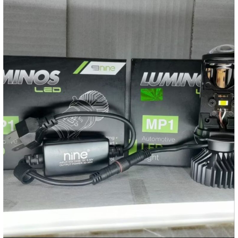 LAMPU LED PROJIE MINI MP1 H4 ORI NINE MOBIL/MOTOR HI/LOW HEADLIGHTS