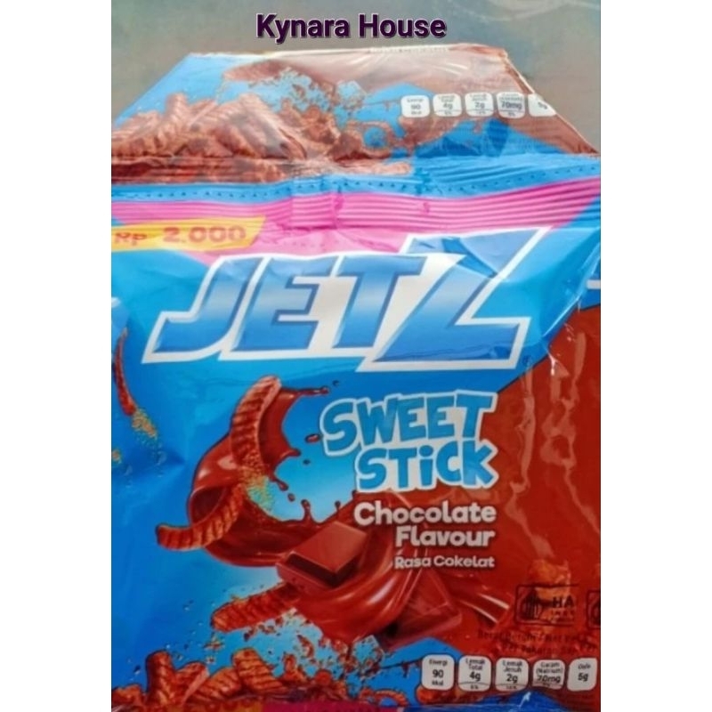 

Jetz Snack Sweet Stick Chocolate 10x18gr (1 Dus isi 6 Renceng)