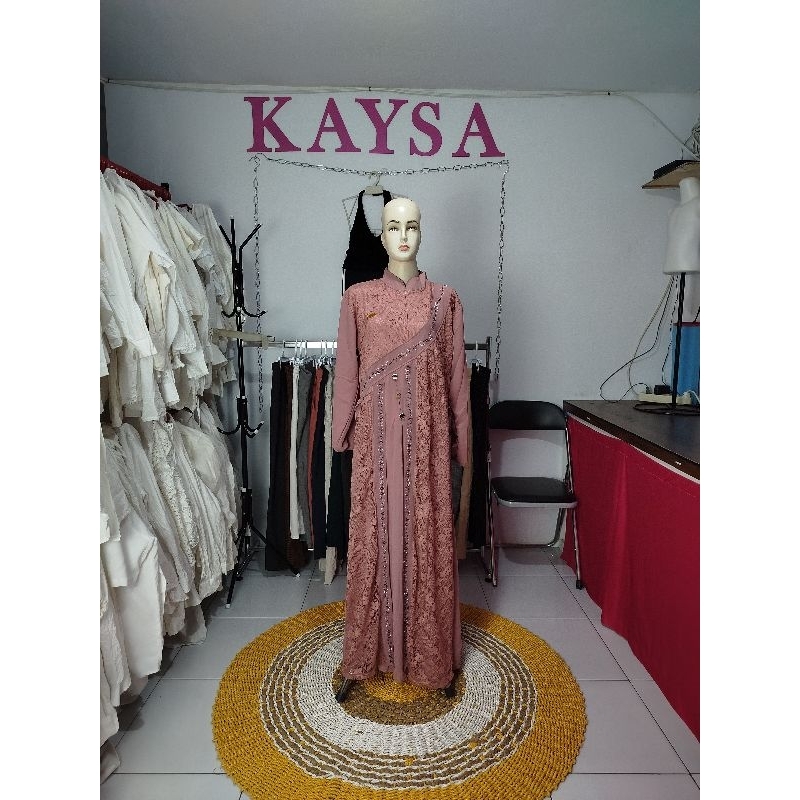 gamis muslim brukat/gamis muslim tersimpel/ gamis muslim terbaru