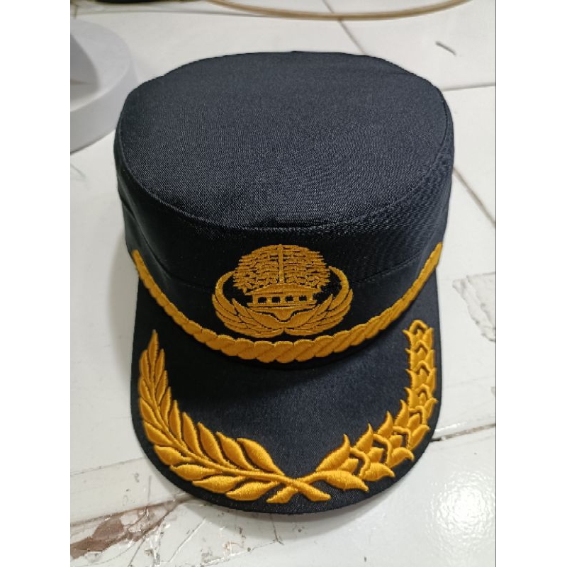 TOPI KOMANDO KORPRI HITAM PADI KAPAS