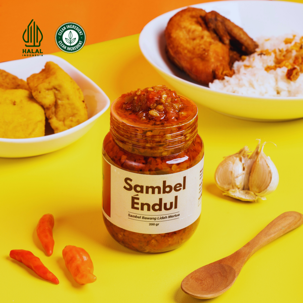 

Sambel Endul - Sambel Bawang Lidah Mertua 200 gr - SAMBEL BAHAN PREMIUM LESS OIL