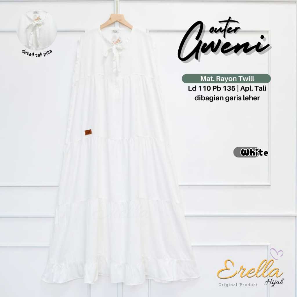 GWENI OUTER WANITA MODEL SUSUN POLOS BAHAN RAYON TWILL PREMIUM