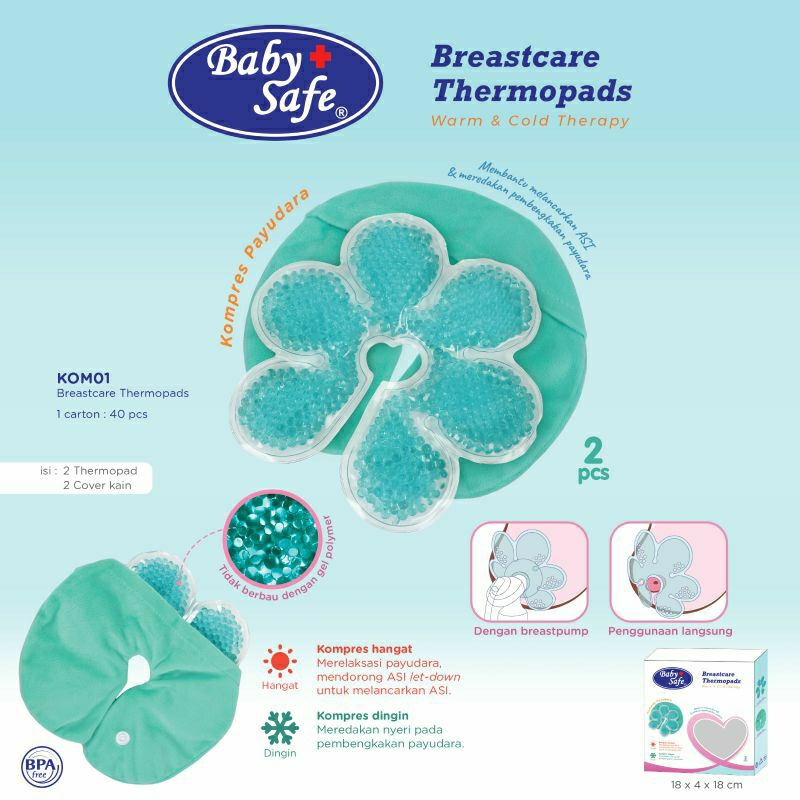 Baby Safe Breastcare Thermopads | Babysafe Kompres Payudara Ibu Menyusui | Breast Relaxant | Relaksa