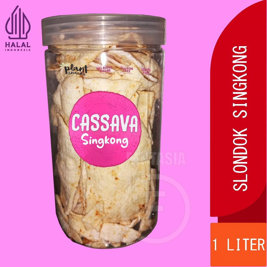 

CASSAVA SLONDOK SINGKONG KERIPIK KRISPY HOME MADE FRESH TOPLES 1 LITER FUN CORNER DENGAN PAKING AMAN