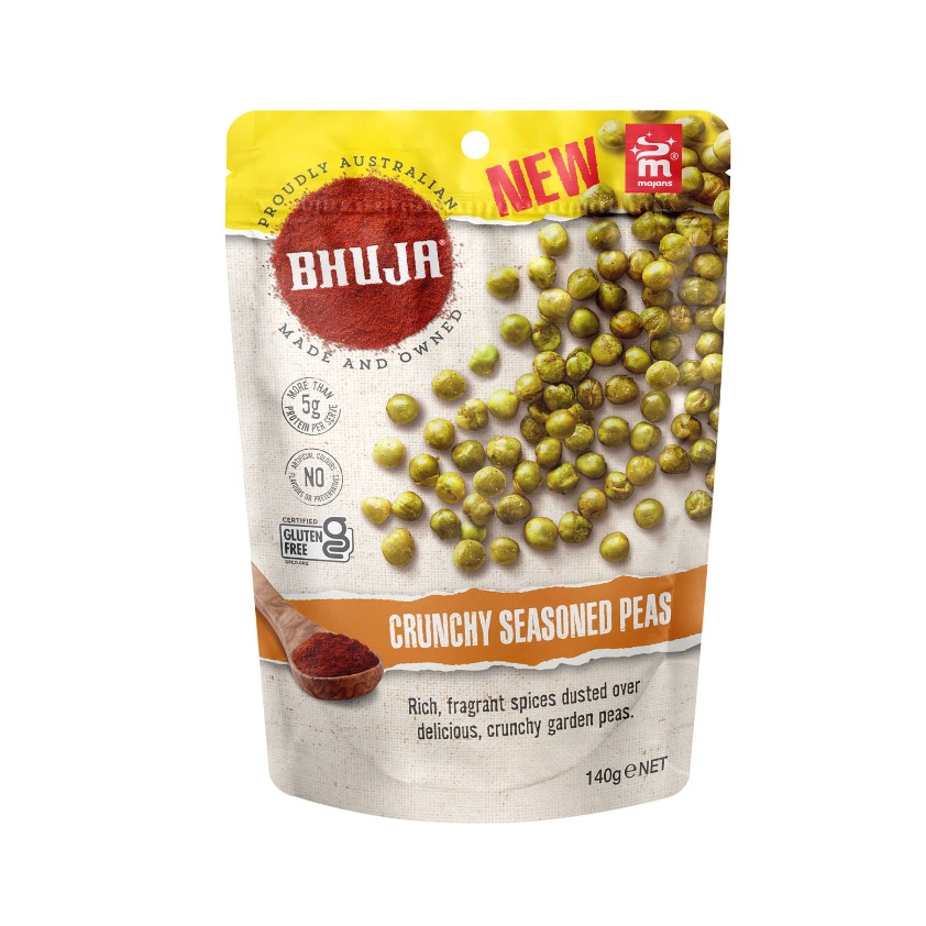 

Bhuja Crunchy Seasoned Peas 140g