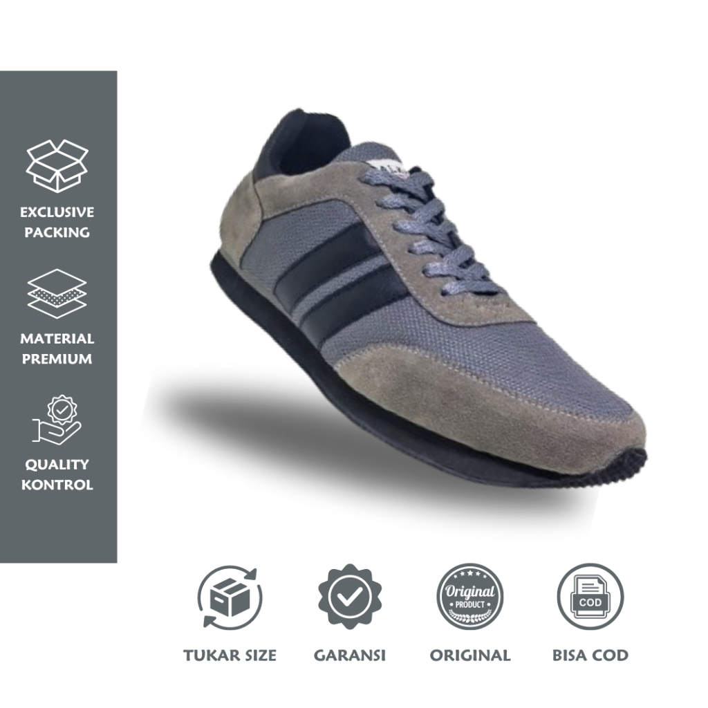 RAS Footwear - Sepatu Pria Big Size 39-48 | Sneakers Kasual Trendy Original 100%