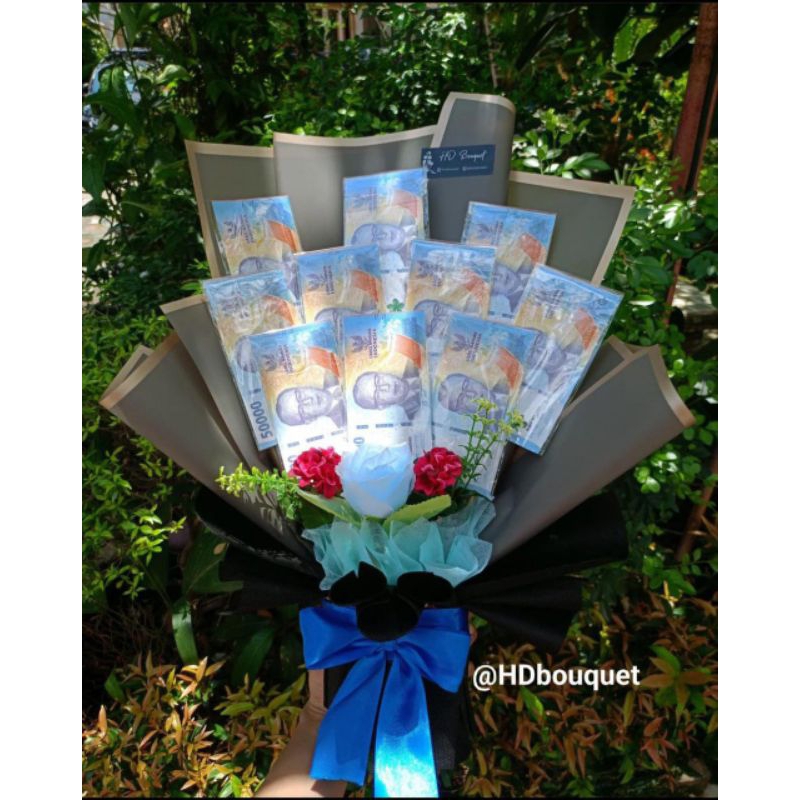 Bouquet Uang {BISA DADAKAN} / buket bunga kartu ucapan ultah wedding wisuda anniversary