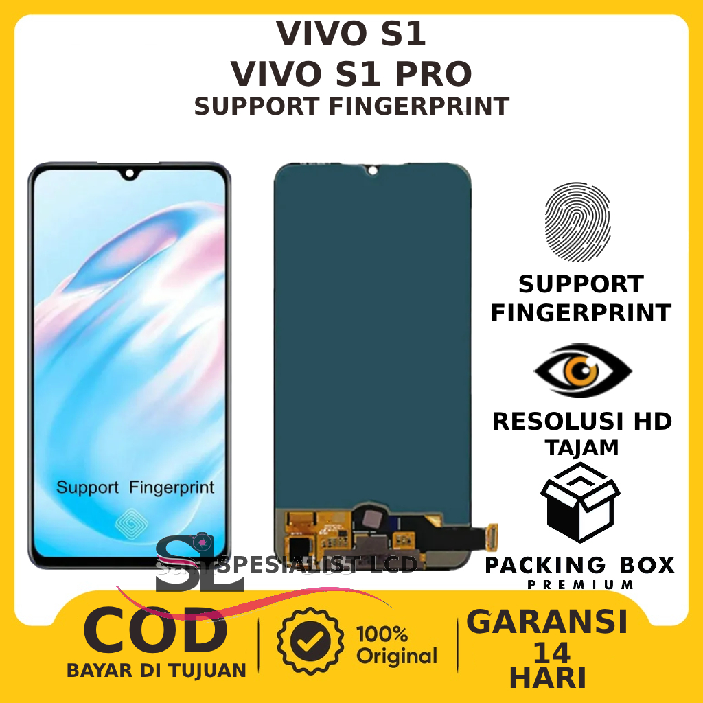 LCD TOUCHSCREEN VIVO S1/S1 PRO SUPPORT FINGERPRINT ORIGINAL FULLSET GARANSI