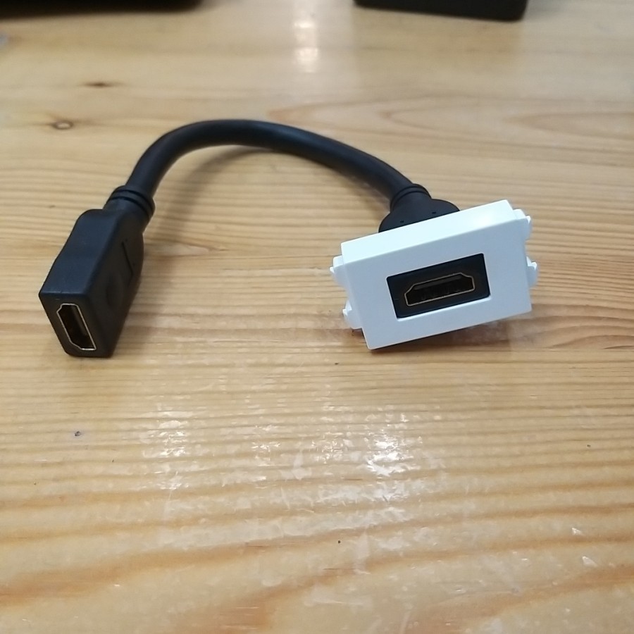 MODUL MODULE PORT OUTLET HDMI COCOK UNTUK PANASONIC FEMALE TO FEMALE EXTENSION 20 CM SUDAH TERMASUK 