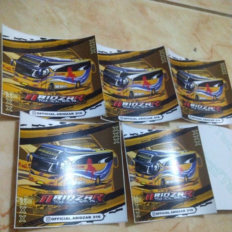 

stiker bus ABIDZAR gagal move on