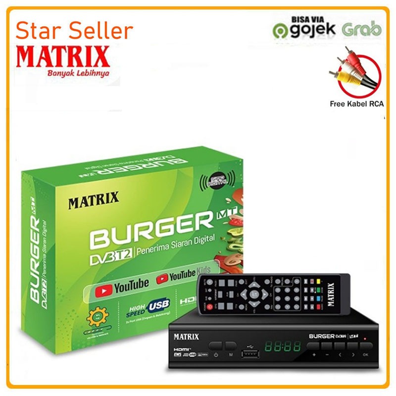 Set Top Box DVB T2 Matrix Burger
