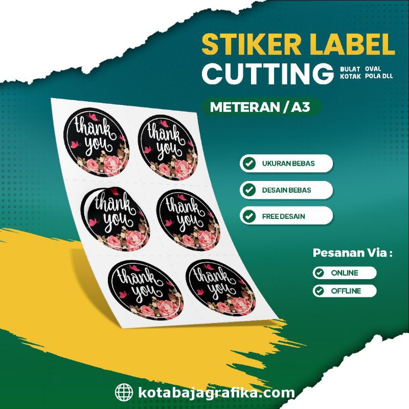 

Cetak stiker label,stiker custom logo jualan makanan,cetak stiker A3, stiker custom